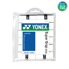 요넥스 코리아 정품 오버그립 AC102EX 화이트 1팩 12개