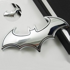 차량용스티커 배트맨엠블럼 메탈스티커 자동차스티커 데칼스티커, 골드