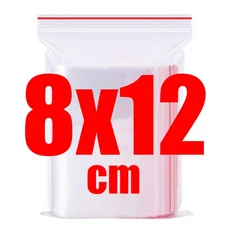 실리콘보관팩 피스 다시 봉합 가능한 지퍼 잠금 비닐 봉투 자체 밀봉 투명 폴리 백 식품 보관 패키지 파우치 진공 신선한 정리, 06 8x12cm, 6) 100PCS - 8x12cm, 1개