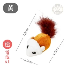 電動逗貓老鼠 模擬老鼠移動 多種運動模式 安全無毒材質 激發狩獵本能, 棕色, 1個, P125