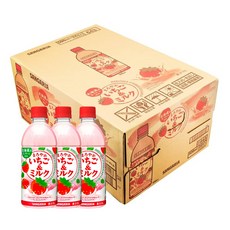 도매 한박스 산가리아 마로야카 딸기우유 스트로베리 밀크 500ml, 24개