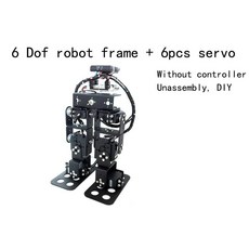 ESP32Ardunio 로봇용 휴머노이드 로봇 DIY 키트 금속 브래킷 워킹 프로그래밍 15KG 서보 기술 13 DOF, A, 6 with 6pcs servo