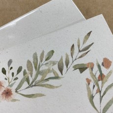 FionA 環保再生棉絮紙 A3/A4/A5/A6 B6/B7 小卡/方卡/手卡/酷卡/手繪/禪繞畫 用紙, 1個, 7.5x12cm-18張