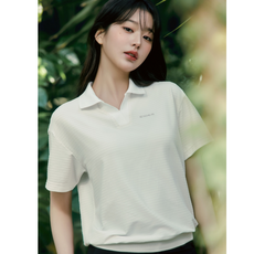 아이더 이월상품 여성 AQUA-X 원사 냉감기능 통기성 등산 캐쥬얼 스포츠 반팔티 DWM25227 아이스 온 β 반팔 폴로 티셔츠 W6