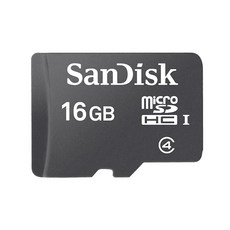 SanDisk 16G Class 4 C4 microSD 記憶卡 手機擴充，高速傳輸，擴展儲存空間, 1個, 16GB, 16GB