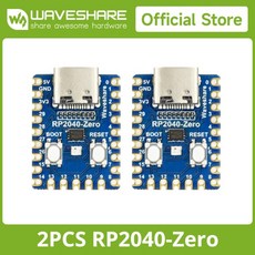 Raspberry Pi 마이크로 컨트롤러 RP2040 기반 Waveshare RP2040-Zero 2 PCS 저가형 고성능 Pico 유사 MCU, 02 RP2040-Zero-M