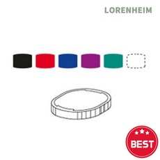 로렌하임 그린피앤에스 스탬프패드 리필 R-524-7 적색 1개입 문서확인 잉크패드 학습도장