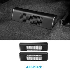 자동차 뒷좌석 킥 패드 보호대 금속 커버 인테리어, 1개, 1. ABS black