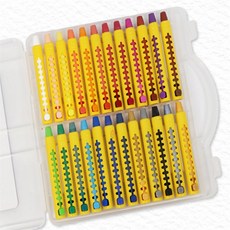 깔끔이 레일 크레파스 24색 문교레일크레파스 크래파스