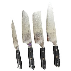 多功能廚房刀具套裝，鋒利耐用人體工學設計，輕鬆處理多種食材, 黑柄, 1個