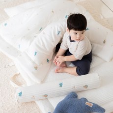 bamiblanc 幼兒園Dino Dino純棉午睡被子組 一體型 四季, Dino Dino 午睡毯套裝