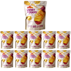 바삭한 골든 고구마칩, 200g, 10개
