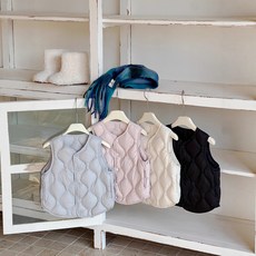 [색상4칼라] New National Standard ~ 여아용 90% 화이트 덕다운 조끼