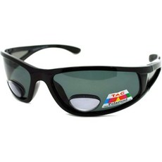 쥬시오렌지 남성용 스포츠 선글라스 편광 플러스 바이포컬 리딩 렌즈 블랙 랩 어라운드, Black, 1.75 x, 1개