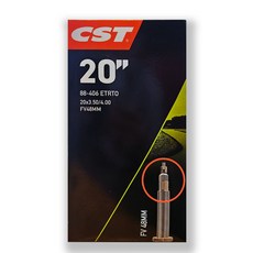 CST 20인치 팻바이크 자토바이 튜브 20X3.5/4.0 프레스타벨브 48mm(88-406), 1개