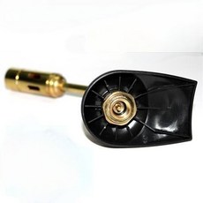 哆哆購 卡式瓦斯噴槍頭 電子點火噴燈 全銅高溫烘焙燒烤融金銀焊槍, 扁氣罐螺紋接口, 1個