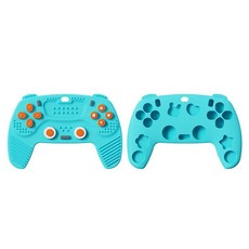 실리콘 젖니 원격 제어 게임 컨트롤러 개월 선물, 1개, 7. B blue, 기본
