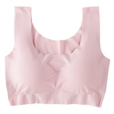 【i揪團】D02-5小包裝薄款無痕冰絲內衣：無鋼圈、涼感、U領寬肩帶睡眠內衣