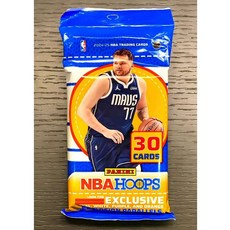 卡世界 2024-25 NBA Hoops Basketball Cello Fat Pack 球員卡 (1包), 1個