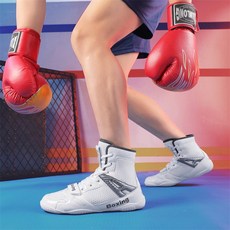남녀 하이탑 복싱화 격투화 권투 레슬링화 실내 훈련용 스쿼트 운동화 편안한 착용감 통기성 좋은 스포츠 신발