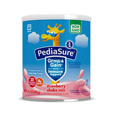 [미국]페디아슈어 그로우 앤 게인 파우더 바닐라 초콜렛 딸기 3가지맛 400g/Pediasure powder Grow & Gain, 2. 딸기, 1개, 400g