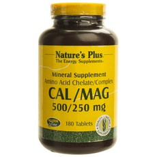 NaturesPlus 天然佳 鈣鎂錠, 1個, 180顆