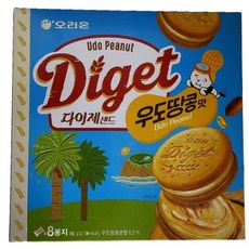 오리온 다이제 샌드 우도땅콩맛, 392g, 12개