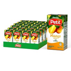 쁘띠 파인애플 넥타 200ml 24팩 상쾌한 열대 과일 음료, Mango, 6.8 Fl 단위oz Pack of 24