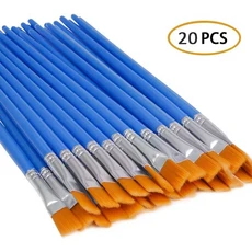 20Pcs 그리기 수채화 브러쉬에 대 한 작은 나일론 헤어 페인트 펜 아티스트 공급 업체에 14세 이상 미술, 01 빠른  Mainland, 1개