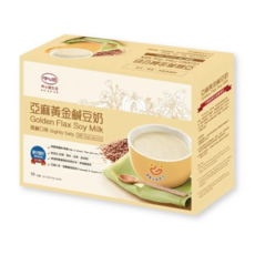 呷七碗生技 亞麻黃金鹹豆奶 30公克 x 24包/盒 (高纖、無添加、海藻鈣、鹹豆奶), 720g, 1個