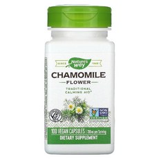 네이처스웨이 캐모마일 꽃 700mg 100 베지 캡슐 (1캡슐당 350mg), 100정, 1개