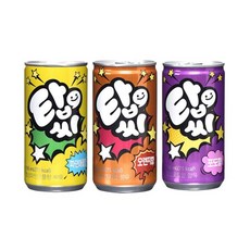 탑씨 190mL 3종 (오렌지/파인/포도) 10캔씩 총 30캔 탄산음료 안심박스포장, 30개