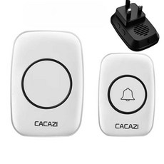 무선 도어벨 현관 초인종 차임벨 방수 블랙 원격제어