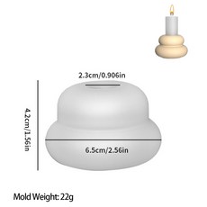 석고상 홈데코 석고 DIY 콘크리트 반원 양초 거치대 실리콘 몰드 기하학적 만들기 송진 공예 금형 홈 데코 용품