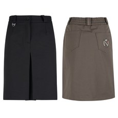 여자 뒷밴딩 맞주름 골프 기모 미디 스커트 큐롯 하의 외출룩 오십대