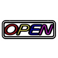 오픈 네온사인 조명 카페 패스트푸드 LED 무선 매장 리모콘 OPEN-K 모델, 1개, RGB