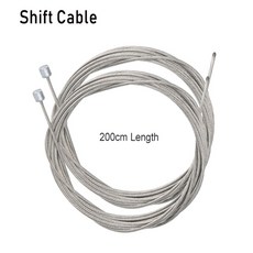 2pcs MTB 자전거 속도 코어 자전거 라인 도로 자전거 브레이크 고정 브레이크 세트 와이어 용 MTB 시프터 기어 라인 케이블 기어 내부, 2pcs Shift cable, 2개