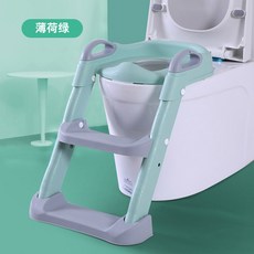 화장실 사다리 유아 소변기 입구 의자 남녀공용 와셔 위생적인 거치형 아기러닝타워 있는, 그린 하드웨어