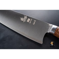 和欣行 高CP 熱銷 現貨 AY 70 麒麟 三合銀鋼 劍型牛刀 210mm, 1個, 三合鋼 原利度 送絨布刀套215MM