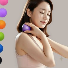 전신 근육 이완 셀프 마사지 공 목 어깨 등 허리 발 지압 운동 후 피로 회복, 1개, (1+1)싱글마사지볼_블랙+블랙