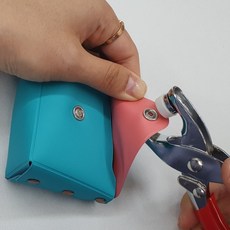 스냅단추 펀칭기 세트 옷수선 단추달기 수공구 도구, 1개, 상세페이지 참조