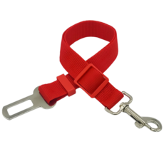 강아지안전벨트 충격방지 강아지 차량용 안전벨트 강아지 여밈 길이 조절 강아지 멜빵, 레드, 32-62센티미터