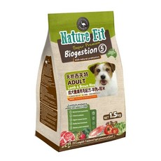 NATURE FIT 吉夫特 犬糧 1.5kg-3kg 護膚亮毛 低卡 低敏 狗乾糧 狗主食 狗飼料, 1個, 成犬護膚亮毛-羊肉+糙米, 1.5kg