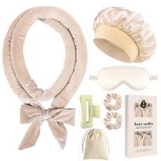 수면용 무열 헤어롤 똥손도 쉬운 머릿결 손상없는 컬링, 7종 세트 베이지색