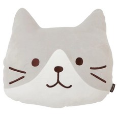 Fuku Fuku Nyanko 貓臉抱枕, 灰貓-哈奇