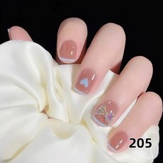 DAEWON 네일팁 젤 인조손톱 네일아트 셀프네일 24P, 1개, 205