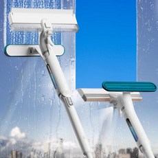 오염물 회수통 달려있는 유리창닦이 창문닦이, 단품