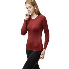 테슬라 여성 언더레이어 기모 라운드 긴팔 TM-XUD34 5종