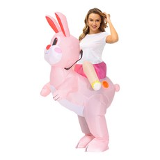 할로윈 데이 코스프레 타는 토끼 풍선옷 에어슈트