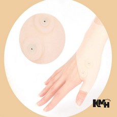 콩콩 실리콘 자석 손목아대 살색, 실리콘손목보호대살구